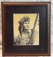 Signed picture of Fess Parker  as David Crockett