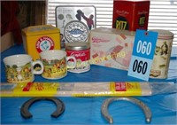 Horse Shoes, Corn Cutter, Tins, Campbell's