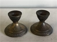 STERLING WEIGHTED CANDLESTICKS