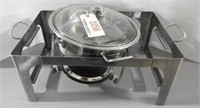 Lot #1056 - Round Chafing Dish with Glass Top