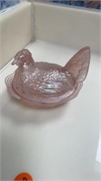 FENTOM 5” ROOSTER DISH- PINK