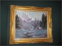 Beautifully Framed Oil on Canvas by M. Shackleford