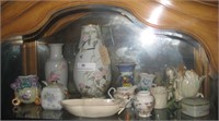 Shelf of Porcelain/Ceramics Marked Japan