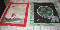 2 Pcs Quilted Hanging Wall Art
