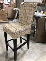 WICKER COUNTER CHAIR, SEAT HEIGHT IS 30"