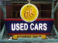 Exceptional Quality OK Used Cars Double Sided Neon