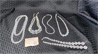 Crystal Glass Necklaces x5