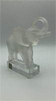 Lilique Crystal Elephant Figure
