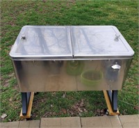 Stainless Steel Cooler on Wheels