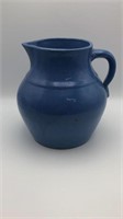 Old Pottery Blue Pitcher