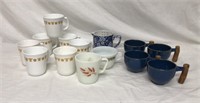 14 Corningware, Pyrex, Stoneware, Coffee Mugs
