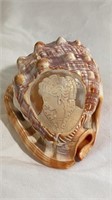Hand Carved Cameo Conch