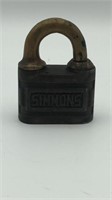 Antique Simmons Shapleigh Hardware Padlock