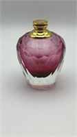 Vintage Ruby Glass Perfume Bottle Glass Stopper