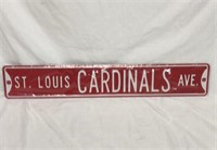 36" St Louis Cardinals Ave Metal Street Sign