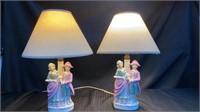 Antique German Figurine Lamps