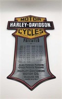 Harley Davidson Motor Cycles Metal Sign