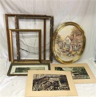 Daniel Austin Prints, Antique Frames
