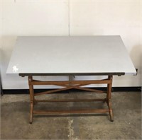 Old Oak Base Drafting Table