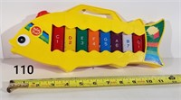 Yellow Melody Fish 8 Key Xylophone Music Toy