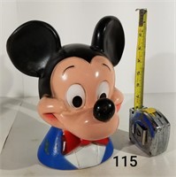 1971 Mickey Mouse Head Coin Bank