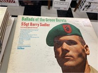 STACK OF LPS-BALLAD OF GREEN BERET AND MORE