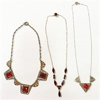Art Deco Czech Glass Necklaces