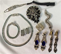 Collection 9 Rhinestone Jewelry Kramer Demi Parure