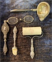 Collection Victorian Sterling Eyeglasses Blotter a