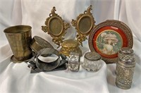 Victorian Napkin Rings Picture Frame Etc.. Lot