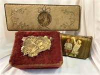 Collection 3 Victorian Dresser Boxes