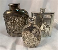 Collection Early 20th C Flasks