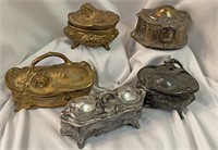 5 Victorian Jewelry Boxes