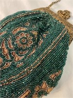 Beaded Mesh Ornate Early 1900's Purse