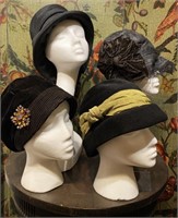 Collection 4 Early 1920s Flapper Hats