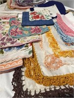 Lot 1940s 50s Handkerchiefs