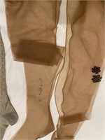 1920s Silk Stocking with Embellished Rhinestones A