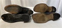 2 Early 1900s Mens Leather Boots