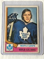 1974-75 Borje Salming OPC Rookie Hockey Card