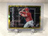 2018 Mike Trout Foundations Gold /99 Baseball Card