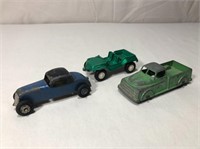 3 Small Vintage Tootsie Toy Cars & Trucks