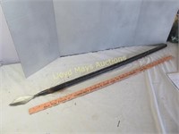 Carved Wood & Steel Lance / Spear - Display