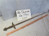 Vintage Ornate Italian Steel Display Sword
