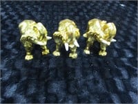 (3) Plastic Elephant Decorations