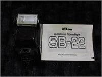 Nikon Speedlight SB-22 Shoe Mount Flash