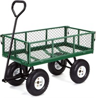 Gorilla Carts Steel Garden Cart w/Removable Sides