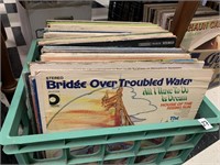 CRATE OF LPS-BRIDGE OVER TROUBLED WATER AND MORE