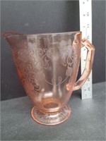 Rare Hazel Atlas Florentine No.1 Poppy Pitcher