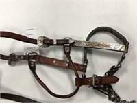 horse size leather show halter
