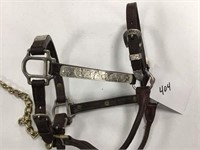 leather show halter